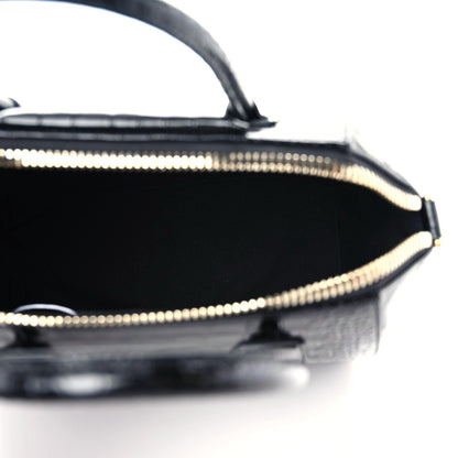Givenchy Calfskin Crocodile Embossed Small Antigona Black 8 of 10