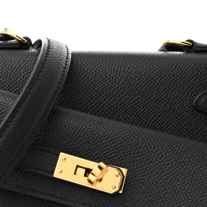 Hermes Epsom Kelly En Desordre Sellier 20 Black 9 of 12