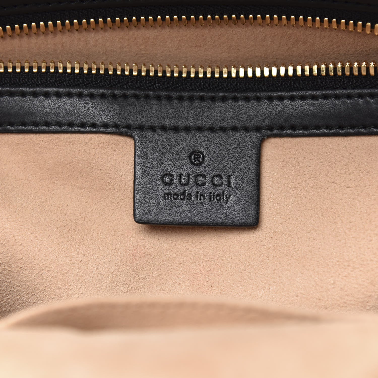 Gucci GG Supreme Monogram Bees Print Small Day Backpack Beige Oro Black 7 of 11