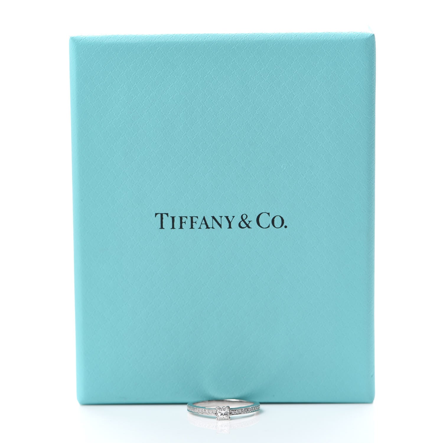 Tiffany Platinum Diamond .23ct Grace Engagement Ring 49 4.75 5 of 5