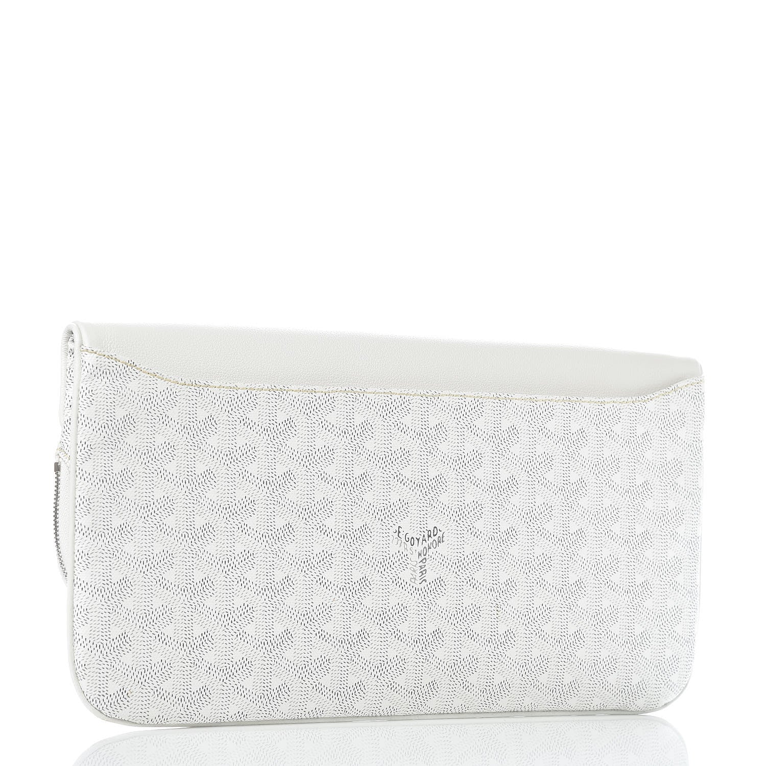 Goyard Goyardine Sainte Marie Soft Clutch White 3 of 11