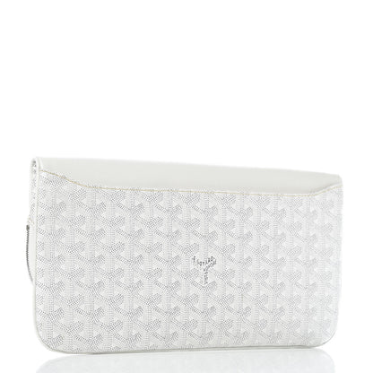 Goyard Goyardine Sainte Marie Soft Clutch White 3 of 11
