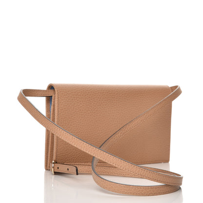 Gucci Dollar Calfskin Mini Swing Wallet Bag Camelia Mineral Blue 3 of 9