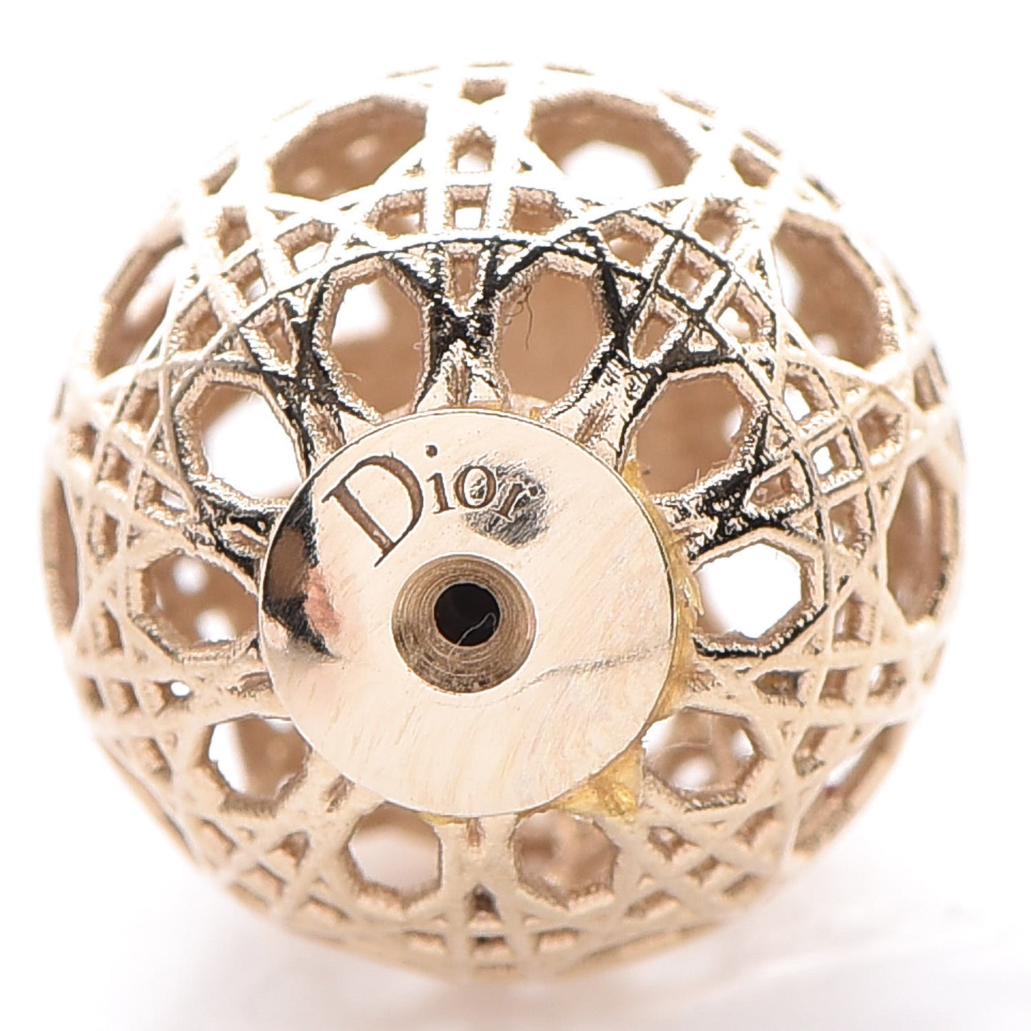Cannage Mise En Dior Tribal Earrings Gold