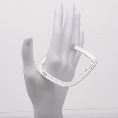 Tiffany Sterling Silver 1837 Square Bangle Bracelet 2 of 6