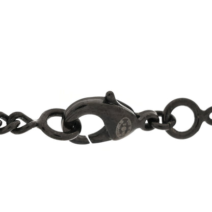 Chanel Ruthenium Crystal CC Necklace Black 4 of 4