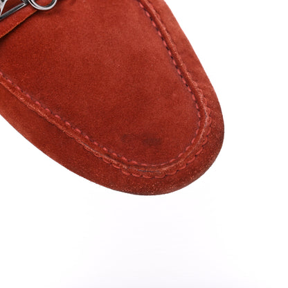Hermes Suede Irving Moccasin Loafers 43 Rouge 11 of 16