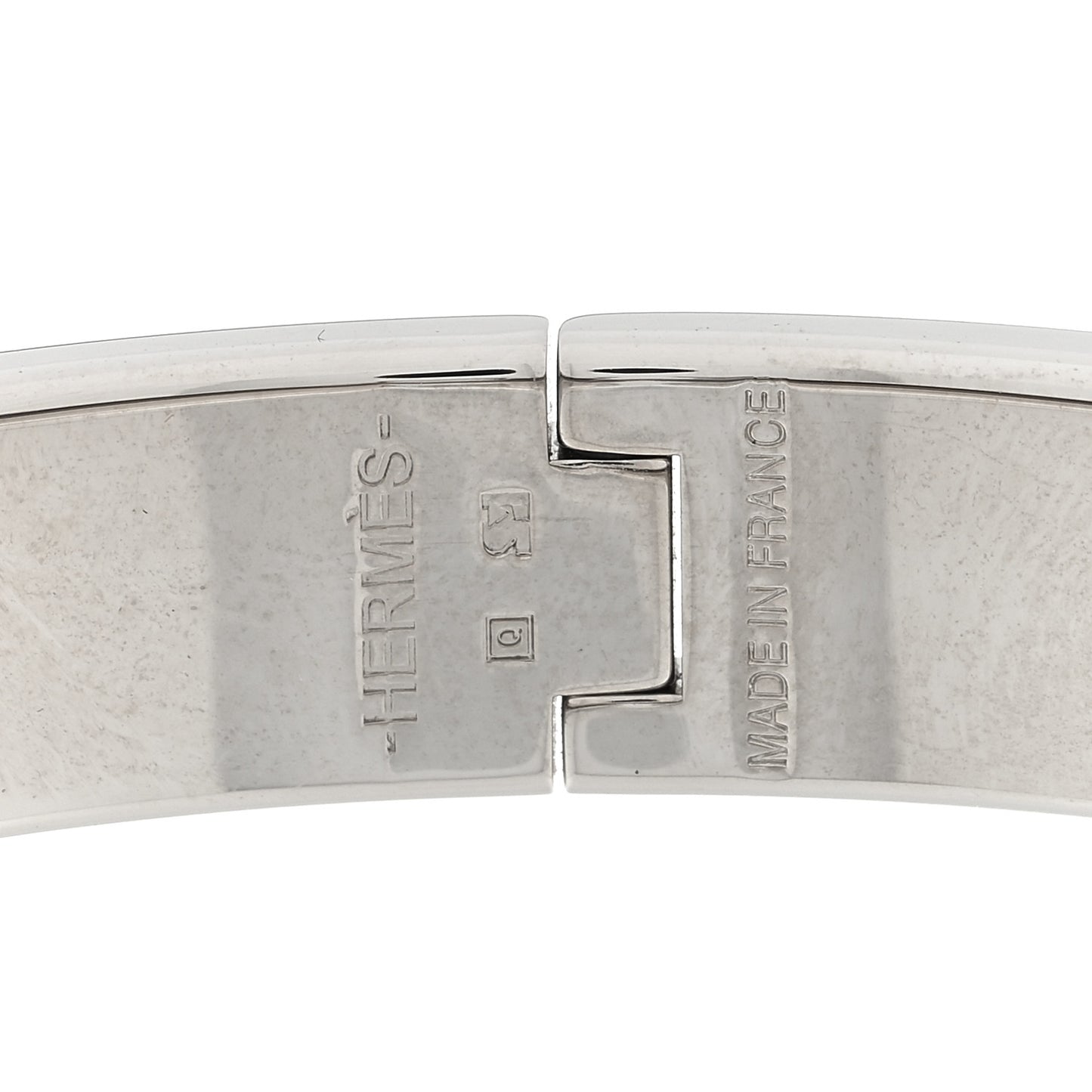 Enamel Narrow Clic Clac H Bracelet PM Black