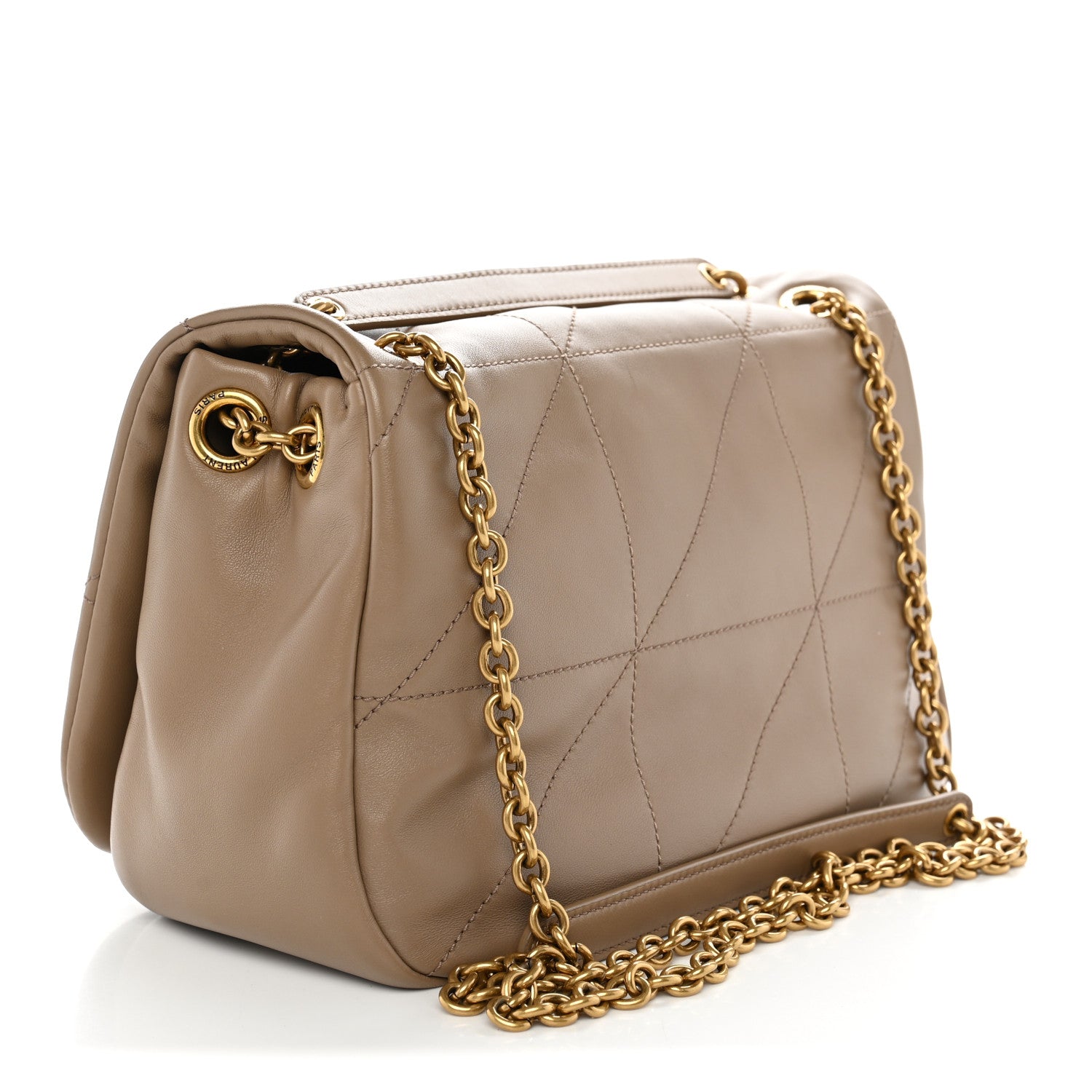 Saint Laurent Lambskin Matelasse Monogram Small Jamie 4.3 Taupe 3 of 10