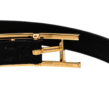 Hermes Chamonix Behapi Double Tour Bracelet T2 Black Fauve 4 of 5