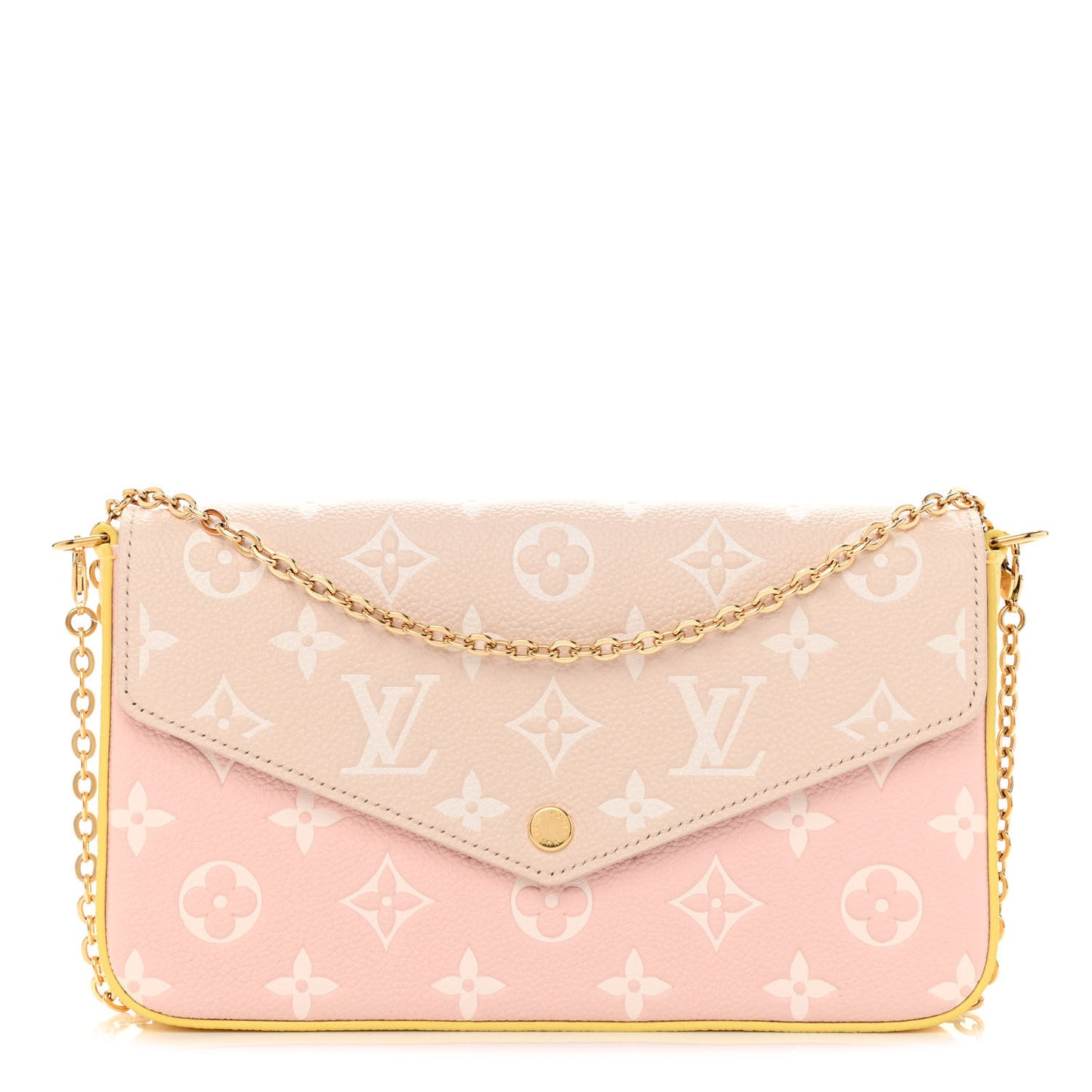 Empreinte Spring in the City Felicie Pochette Chain Wallet Pink Beige Yellow