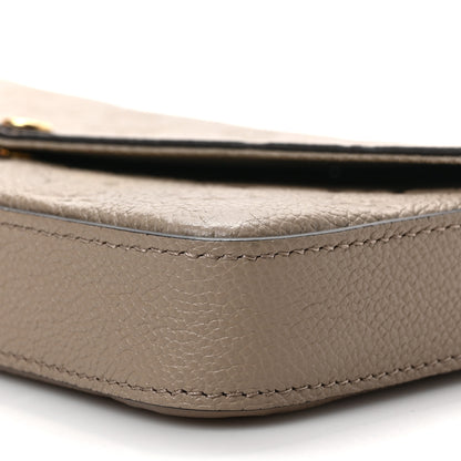 Louis Vuitton Empreinte Pochette Felicie Chain Wallet Tourterelle 7 of 9