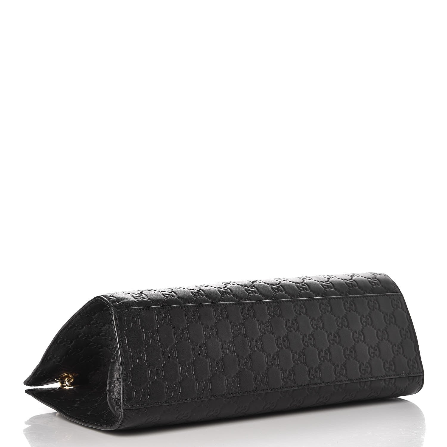 Gucci Guccissima Large Emily Chain Shoulder Bag Black 4 of 12