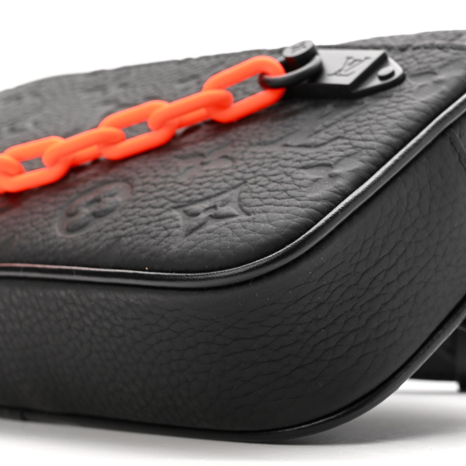 Louis Vuitton Taurillon Monogram Uniformes Solar Ray Soft Pochette Volga Belt Bag Black 10 of 10
