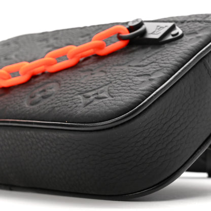Louis Vuitton Taurillon Monogram Uniformes Solar Ray Soft Pochette Volga Belt Bag Black 10 of 10