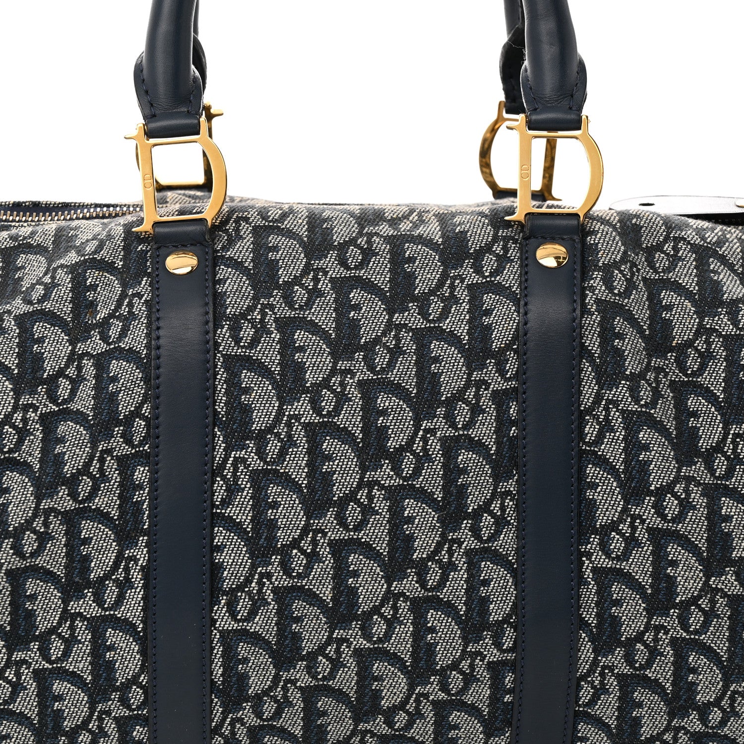 Christian Dior Monogram Duffle Navy Blue 8 of 18