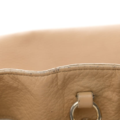 Gucci Pebbled Calfskin Large Soho Chain Shoulder Bag Nude 14 of 15
