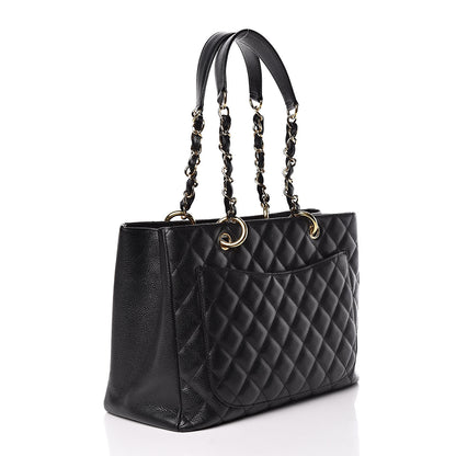 Chanel Caviar Quilted Grand Shopping Tote GST Black 3 of 10