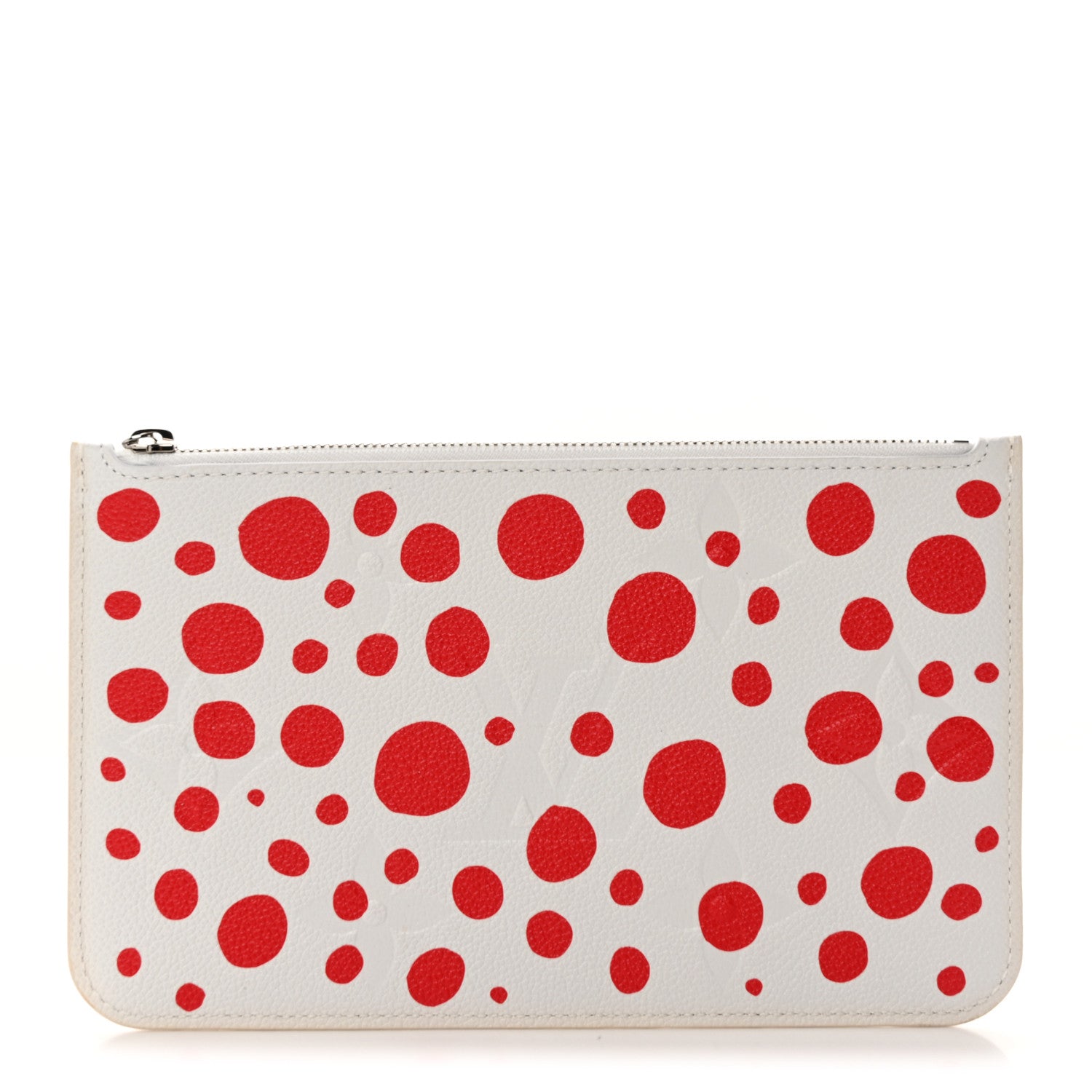Louis Vuitton LV X YK Empreinte Infinity Dots Neverfull MM Pochette Rouge White 1 of 7