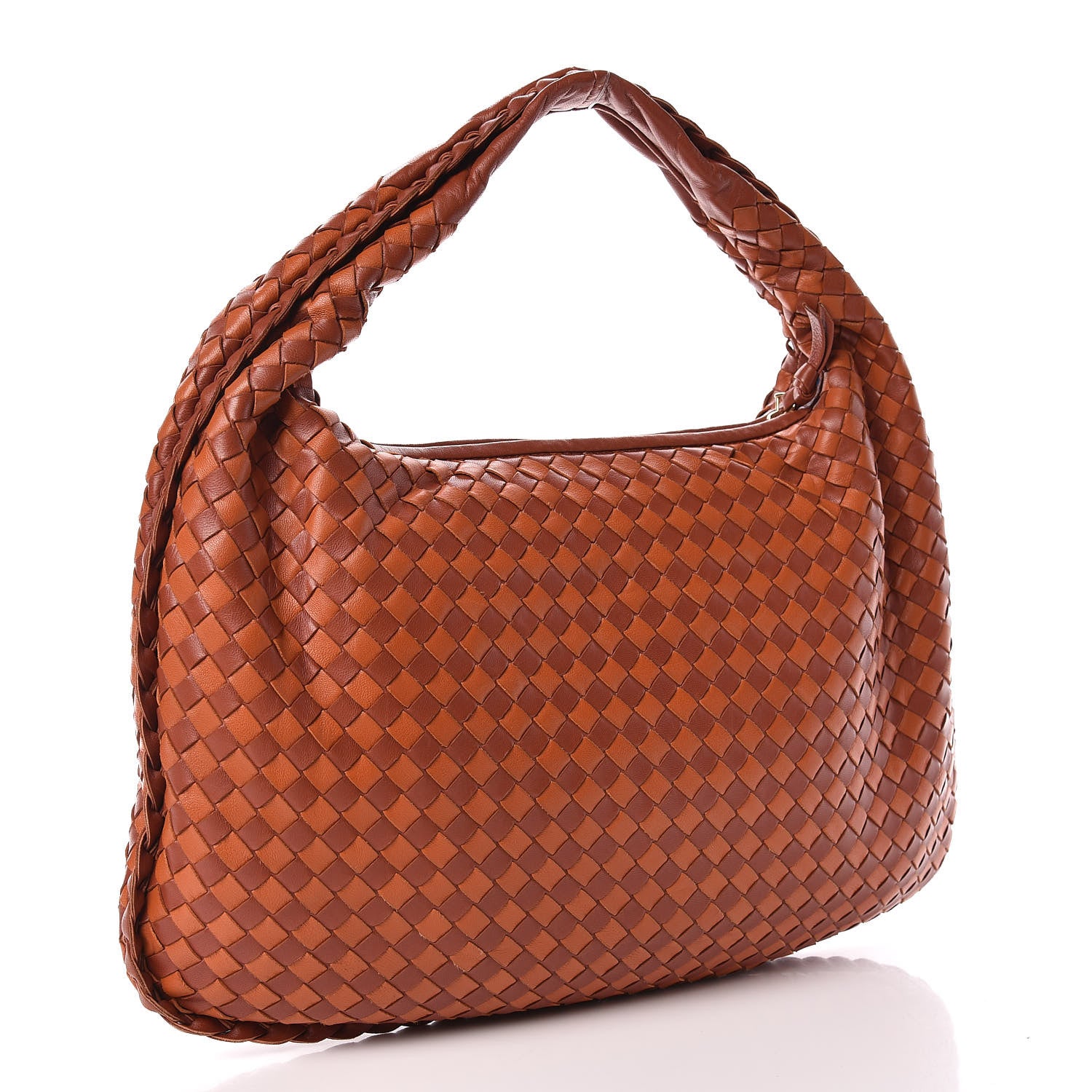 Bottega Veneta Nappa Intrecciato Bi-Color Medium Veneta Hobo Rust Clay 4 of 11