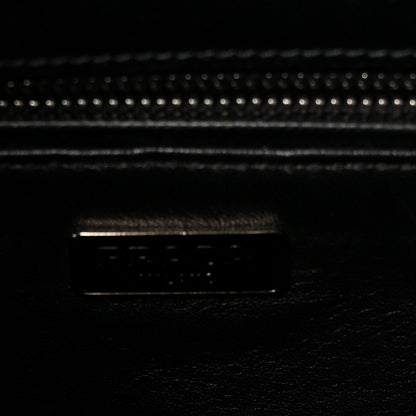 Prada Saffiano Girl Print Satchel Black Ginestra Fuoco 5 of 10
