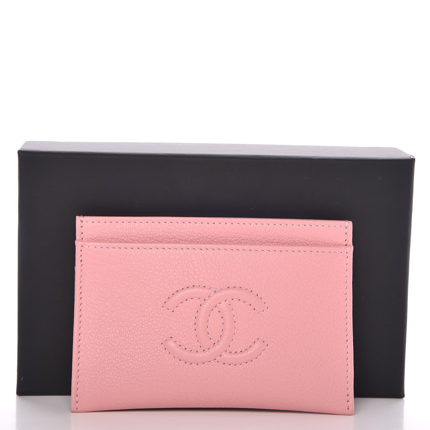 Chanel Calfskin CC Timeless Card Holder Pink 9 of 9