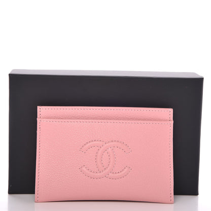Chanel Calfskin CC Timeless Card Holder Pink 9 of 9
