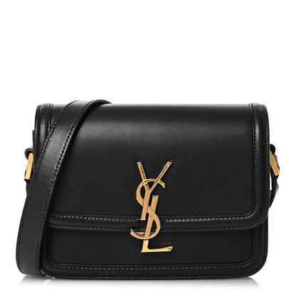 Saint Laurent Smooth Calfskin Small Solferino Satchel Black 1 of 17