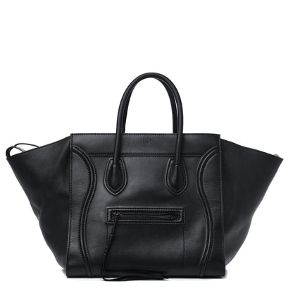 Celine Supple Calfskin Medium Phantom Luggage Black 1 of 22