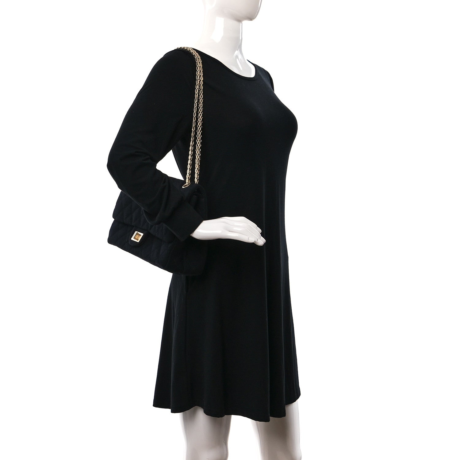 Chanel Jersey Quilted 2.55 Reissue 227 Flap Black 2 of 10