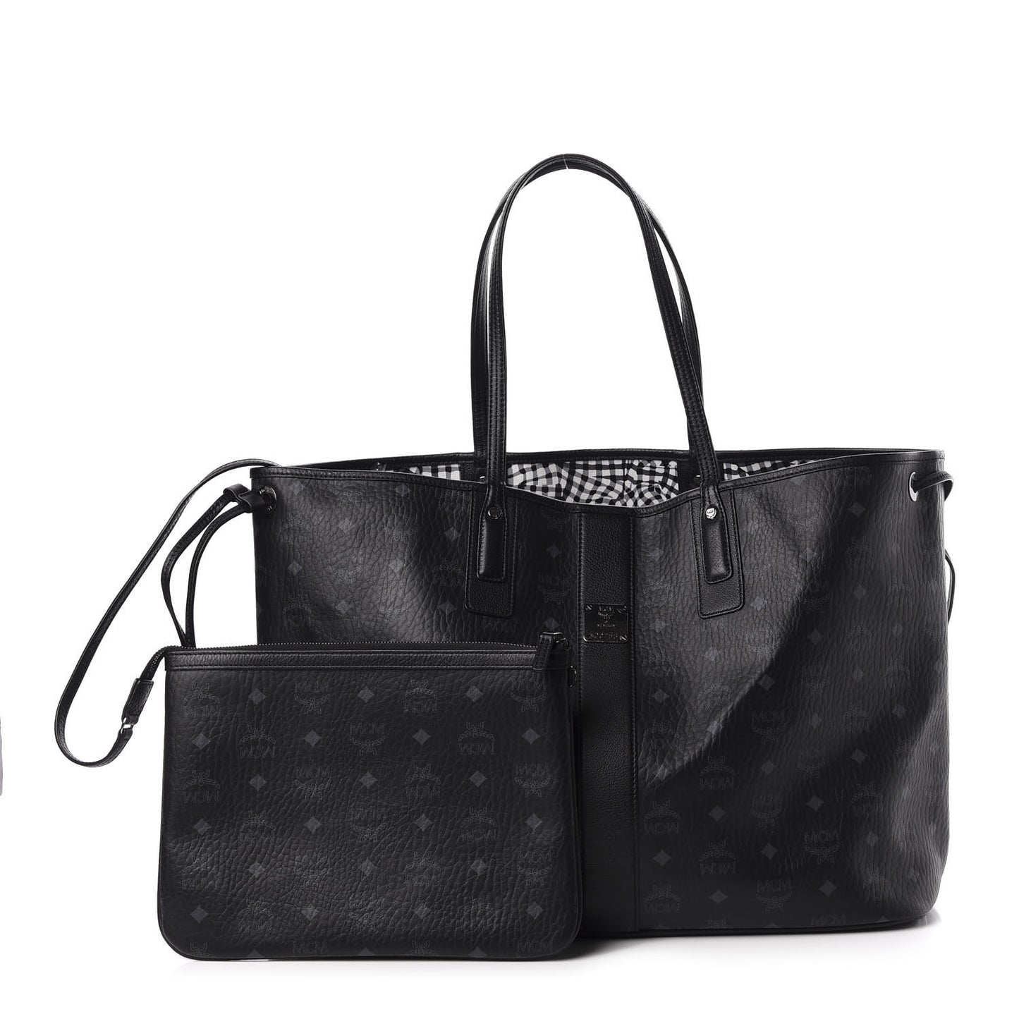 Visetos Large Liz Reversible Shopper Tote Black