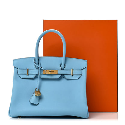 Hermes Epsom Birkin 30 Celeste 11 of 11
