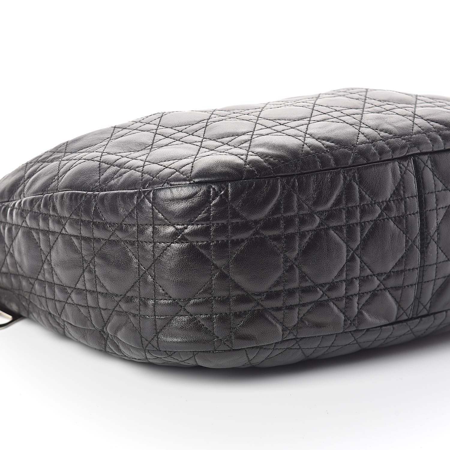 Christian Dior Lambskin Cannage Medium Dior Soft Hobo Black 8 of 9