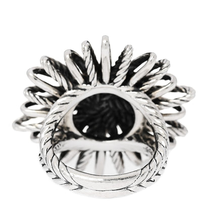 David Yurman Sterling Silver Diamond 30mm Starburst Ring 52 6 3 of 6