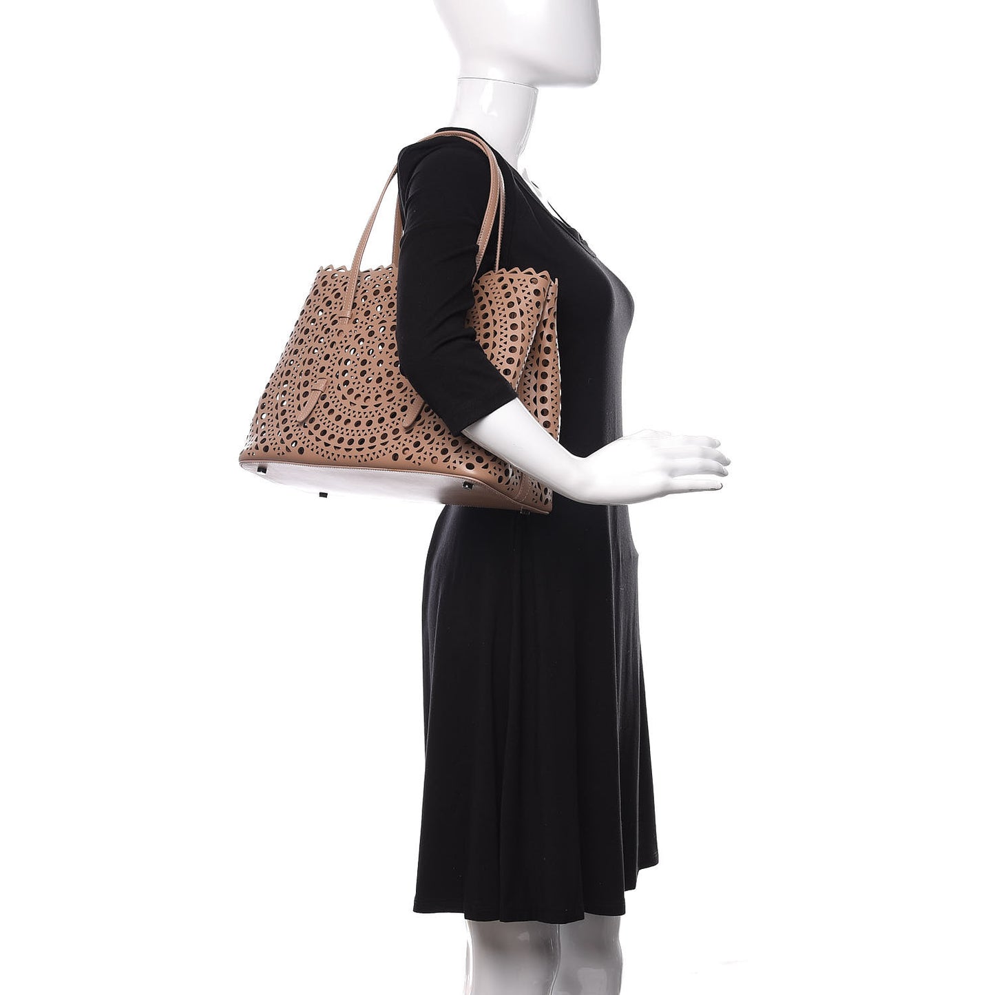 Calfskin Vienne Mina 32 Bag Caramel