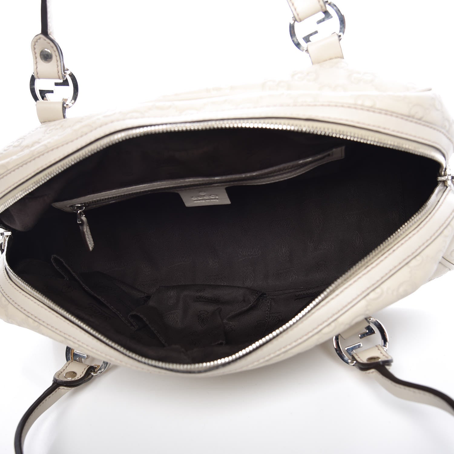 Gucci Guccissima GG Twins Boston Off White 5 of 12
