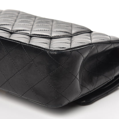 Chanel Lambskin Quilted Medium Double Flap Black 11 of 15
