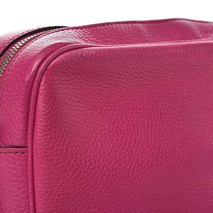 Gucci Pebbled Calfskin Small Soho Disco Bag Bright Bougainvillea 8 of 8