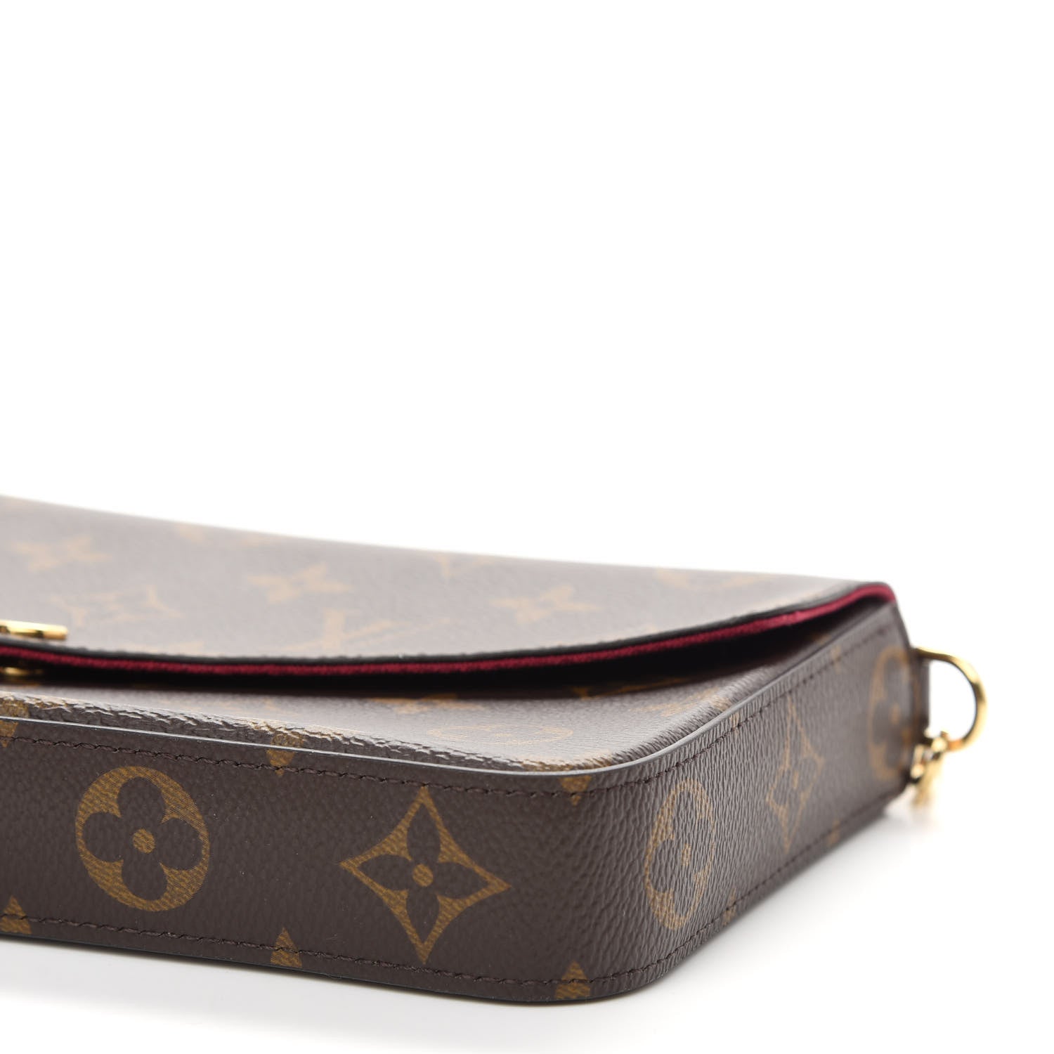 Louis Vuitton Monogram Pochette Felicie Chain Wallet Fuchsia 9 of 9