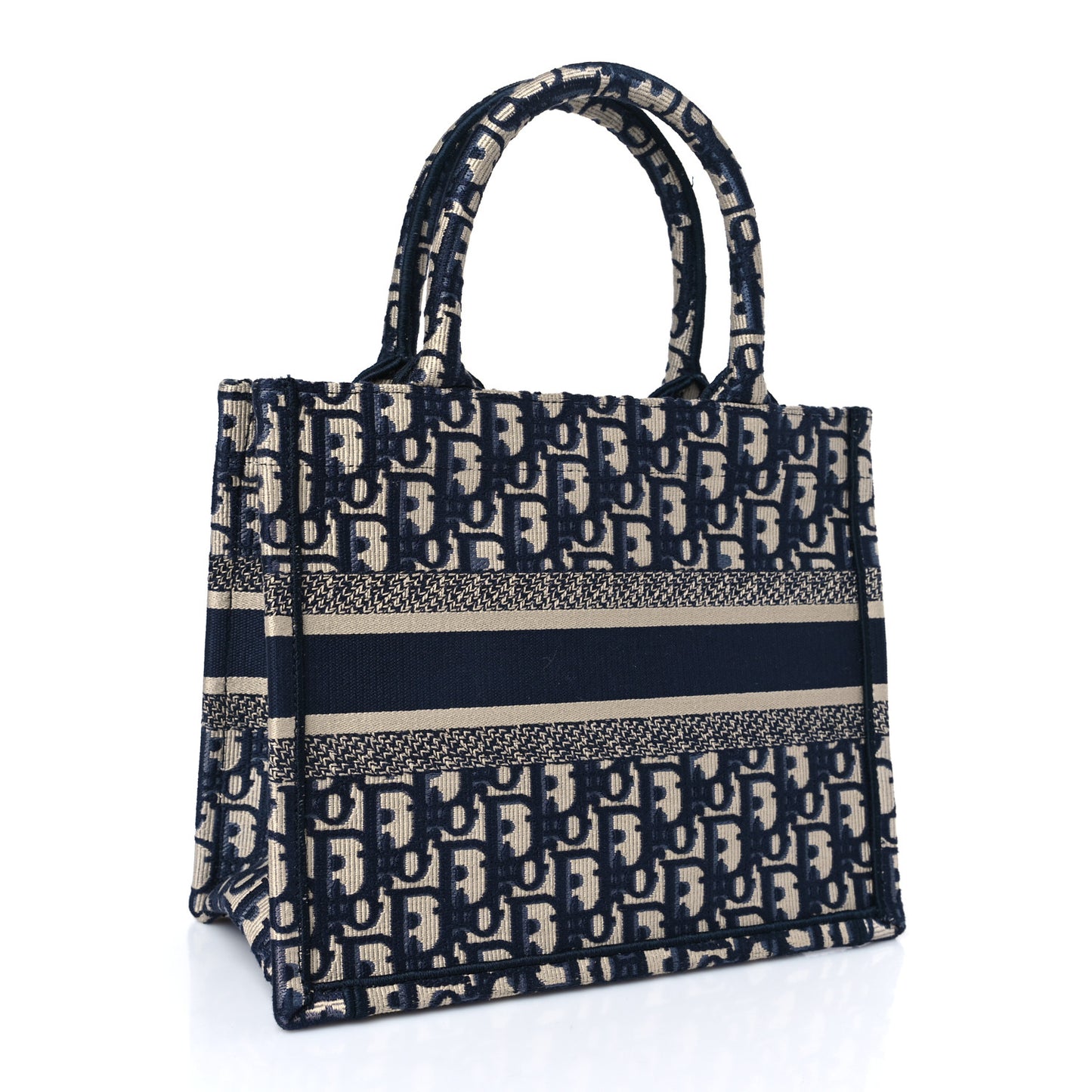 Oblique Small Book Tote Blue Multicolor