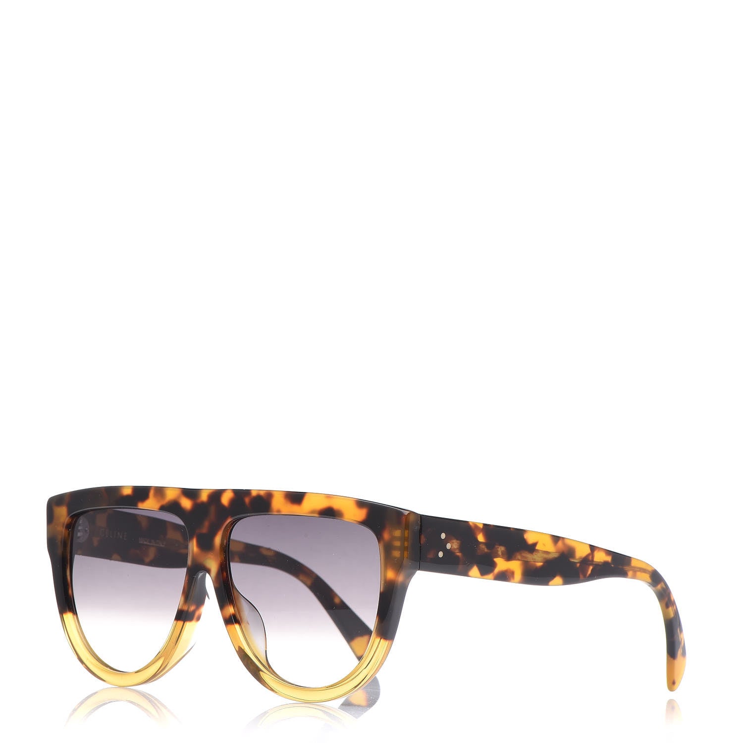 Celine Acetate Aviator Sunglasses CL 40001F Havana 1 of 6