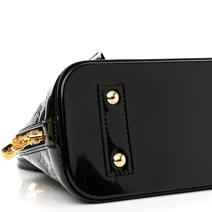 Louis Vuitton Vernis Alma BB Noir Magnetique 8 of 11