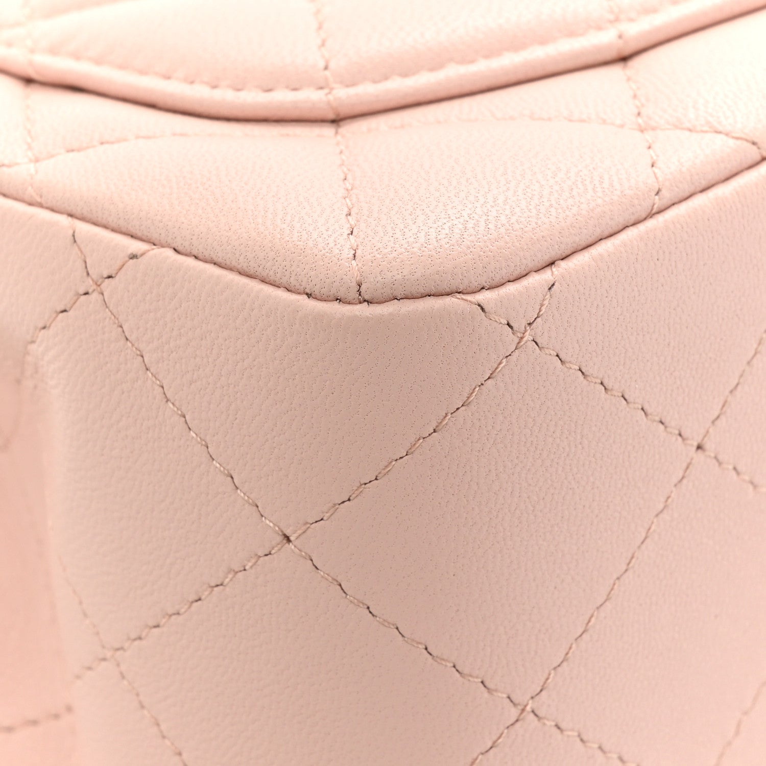 Chanel Lambskin Quilted Mini Square Flap Light Pink 14 of 16