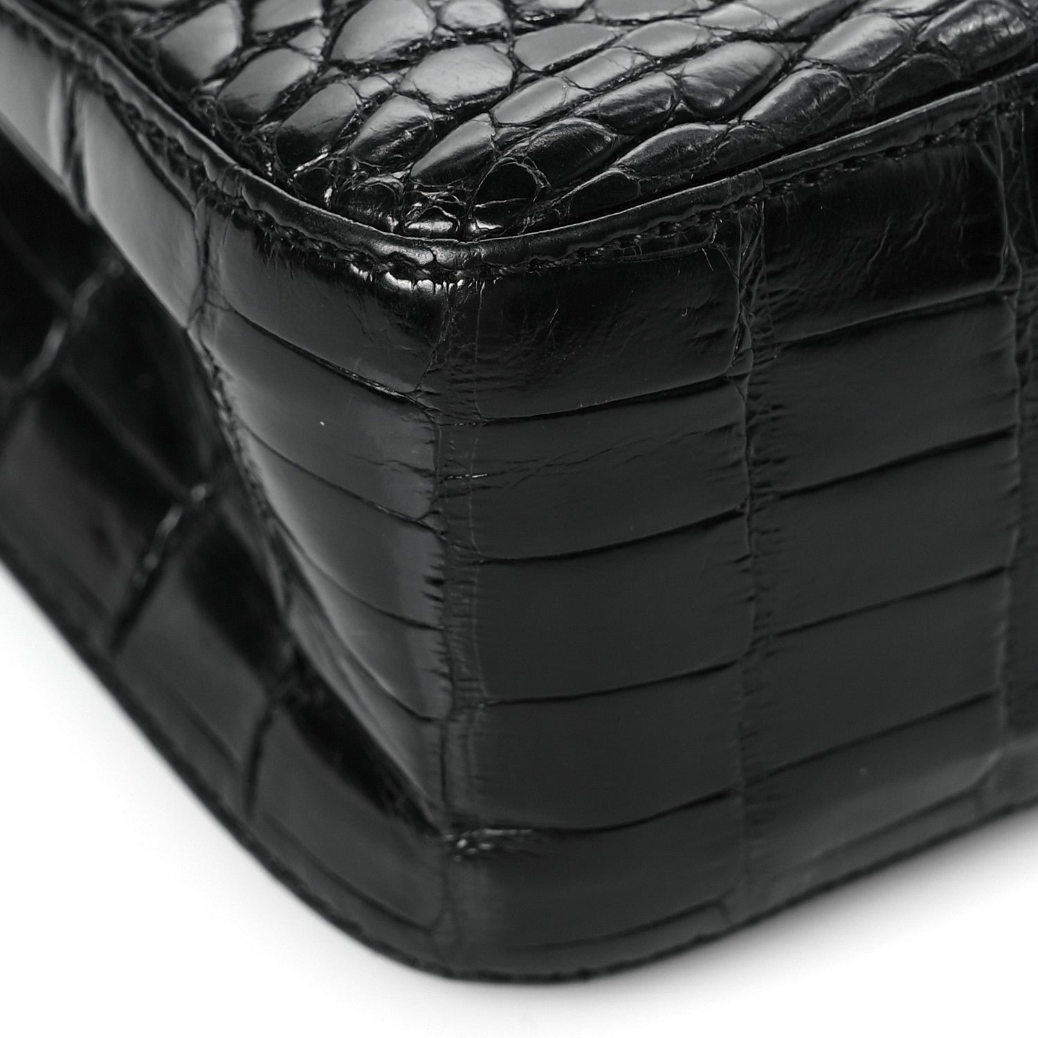 Chanel Alligator Mini Rectangular Flap Black 8 of 9