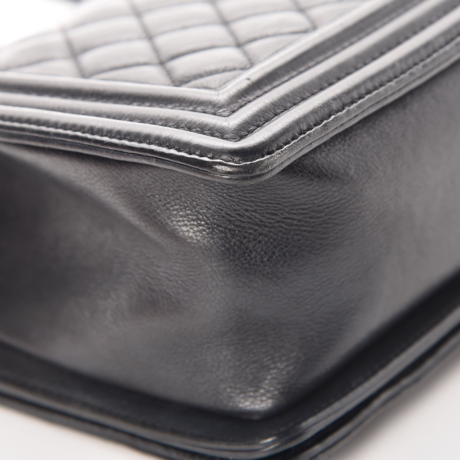 Chanel Calfskin Quilted Medium Boy Flap Black 12 of 13