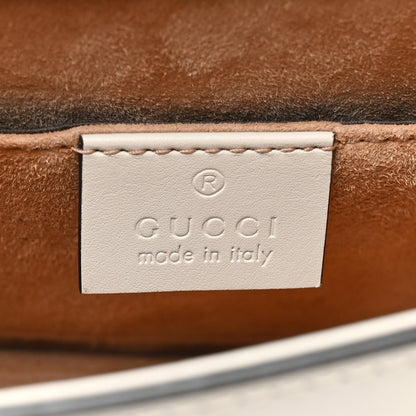 Gucci Calfskin Mini Sylvie Chain Shoulder Bag White 6 of 17