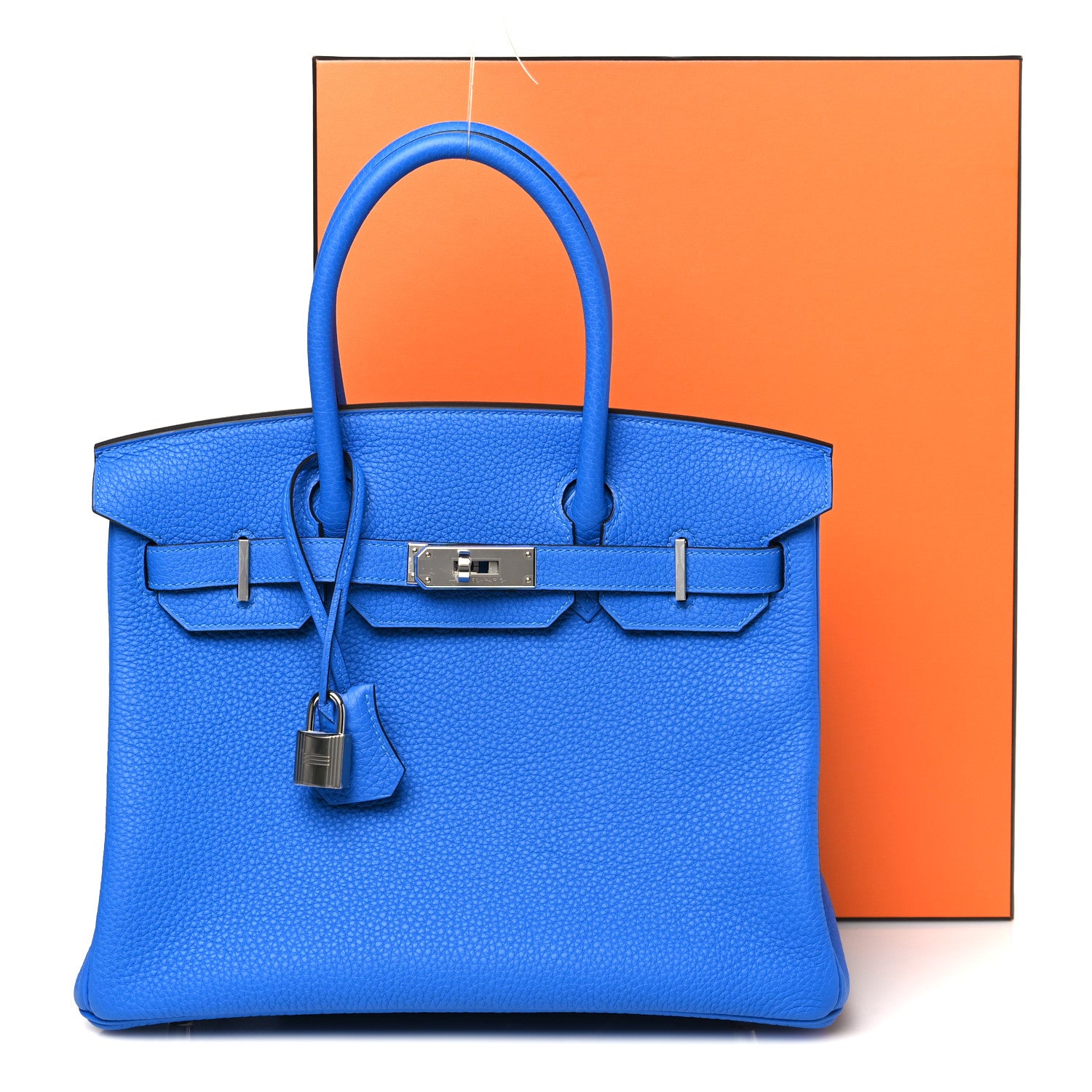 Hermes Togo Birkin 30 Bleu Hydra 11 of 11