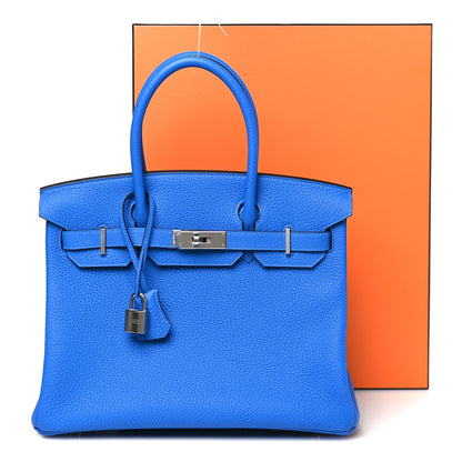 Hermes Togo Birkin 30 Bleu Hydra 11 of 11