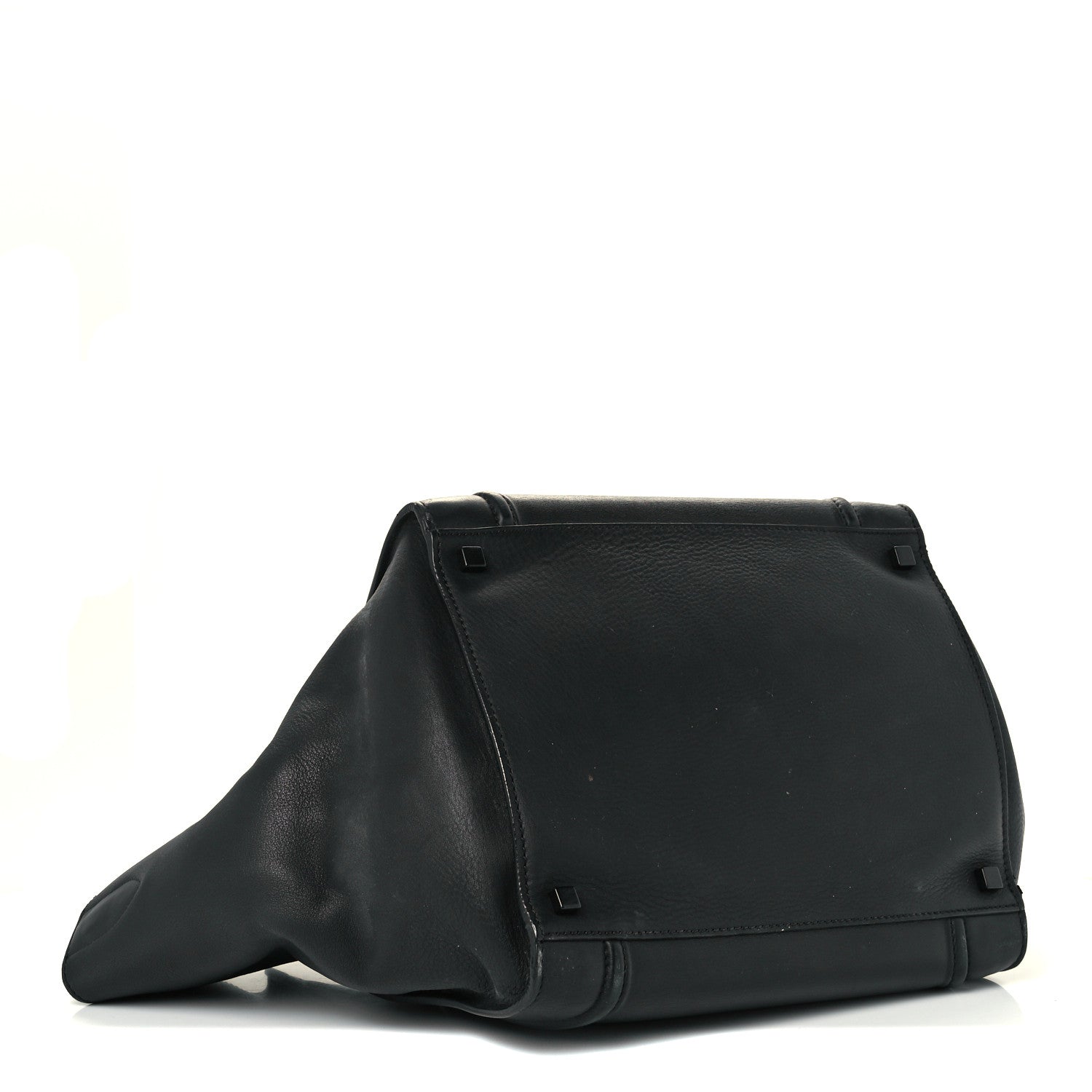Celine Supple Calfskin Medium Phantom Luggage Black 4 of 12