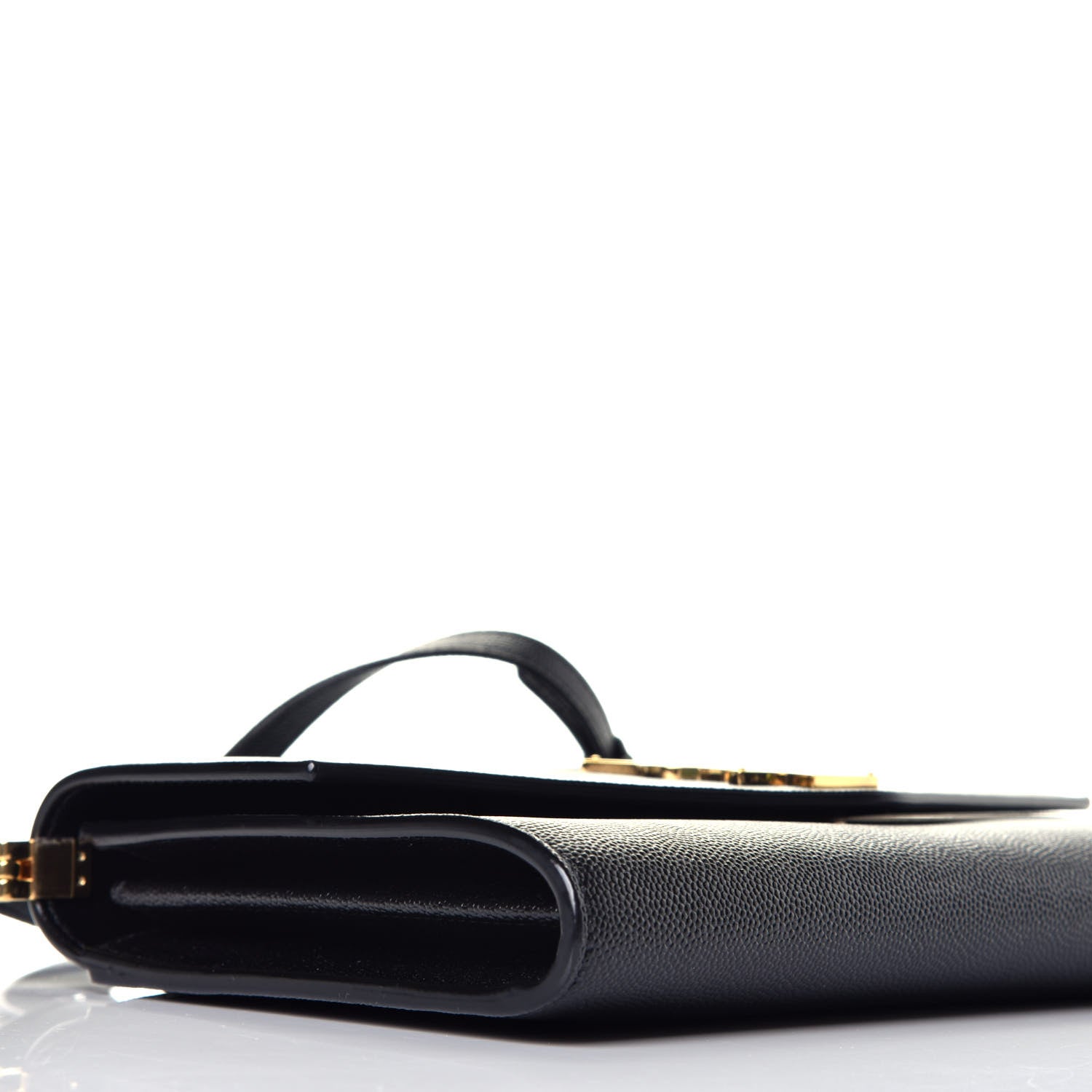 Saint Laurent Grain De Poudre Mini Uptown Crossbody Bag Black 7 of 9